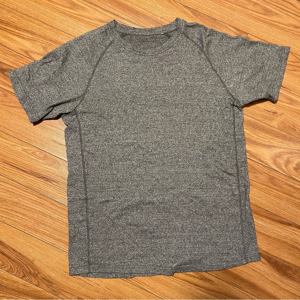 Casual Silver Grey Tee Thick Material T-Shirt